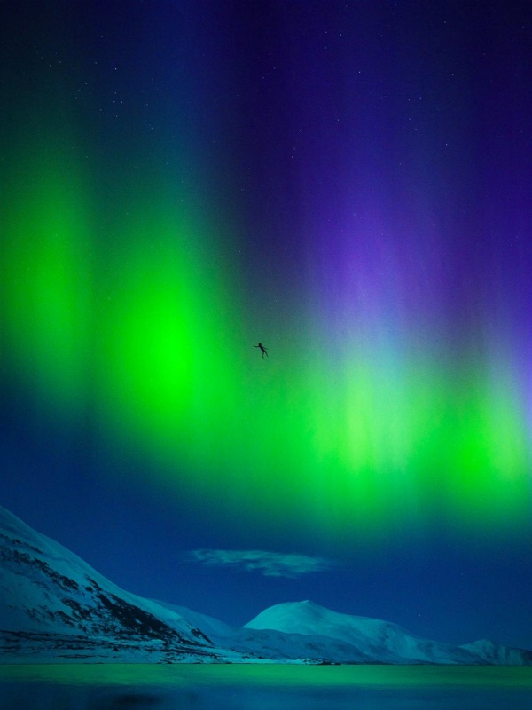 Flight over the Northern Lights cover